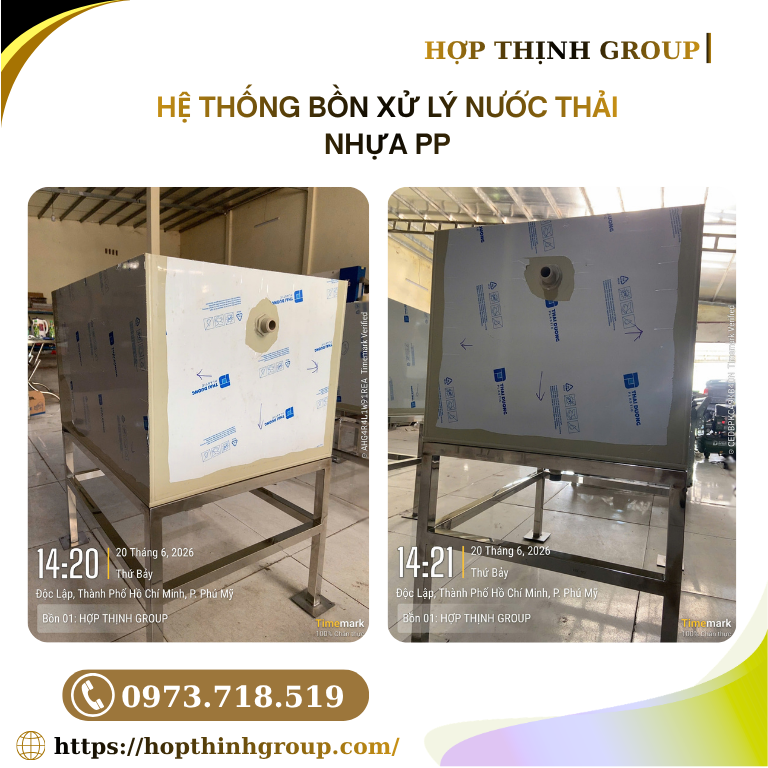 HỆ THỐNG BỒN XỬ LÝ NƯỚC THẢI NHỰA PP
